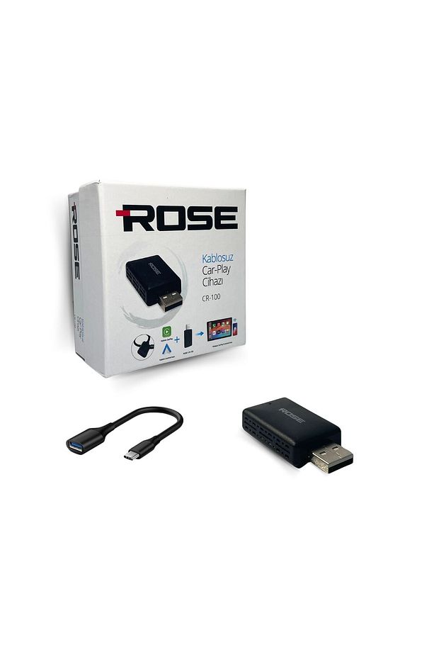 Mini Kablosuz Carplay Usb Ve Type-c Uyumlu Araç Multimedya Adaptörü - 1