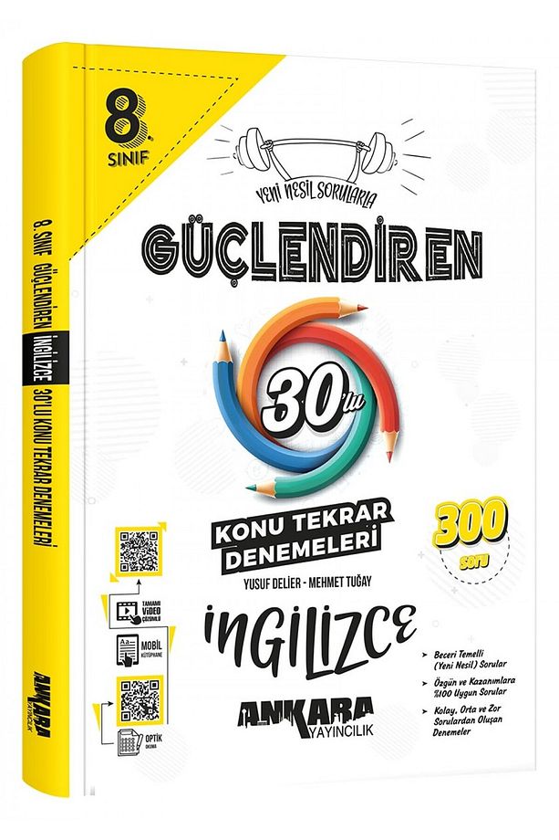 8. Sınıf Güçlendiren İngilizce 30'lu Konu Tekrar Denemesi - 1