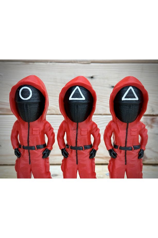 Squid Game Yuvarlak Asker Figürü - 10 cm Boyutunda Özel Üretim (1 ADET YUVARLAK ASKER) - 3