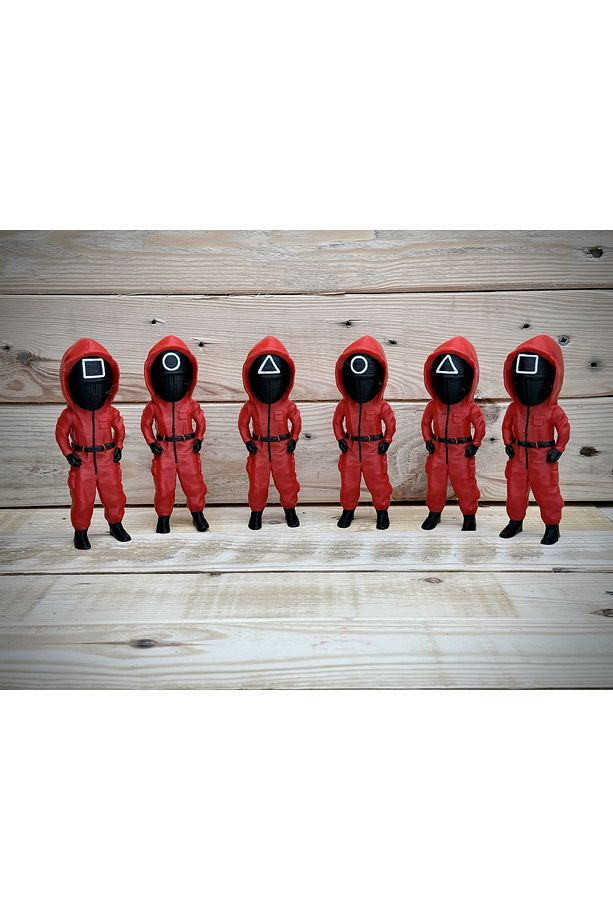 Squid Game Yuvarlak Asker Figürü - 10 cm Boyutunda Özel Üretim (1 ADET YUVARLAK ASKER) - 6