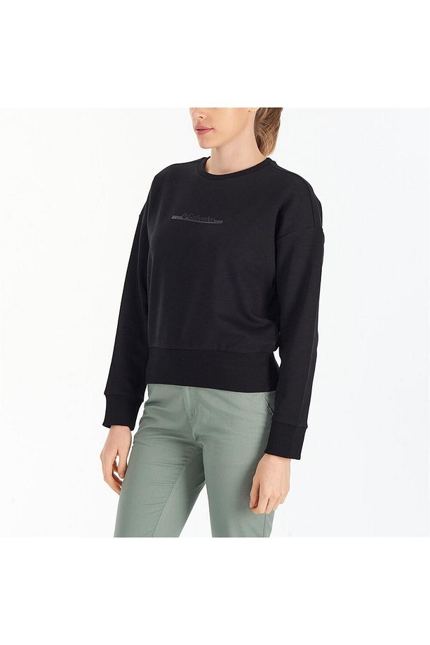 Cs0212 Csc W Bar Splıt Crop Sweatshırt Siyah - 6