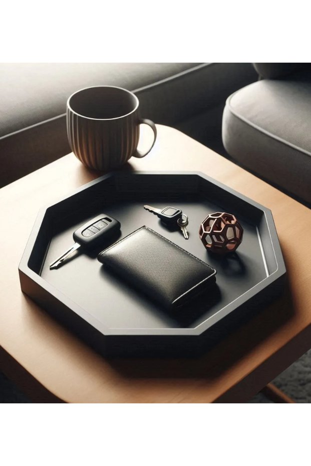 Octagonal Key and Wallet Tray
