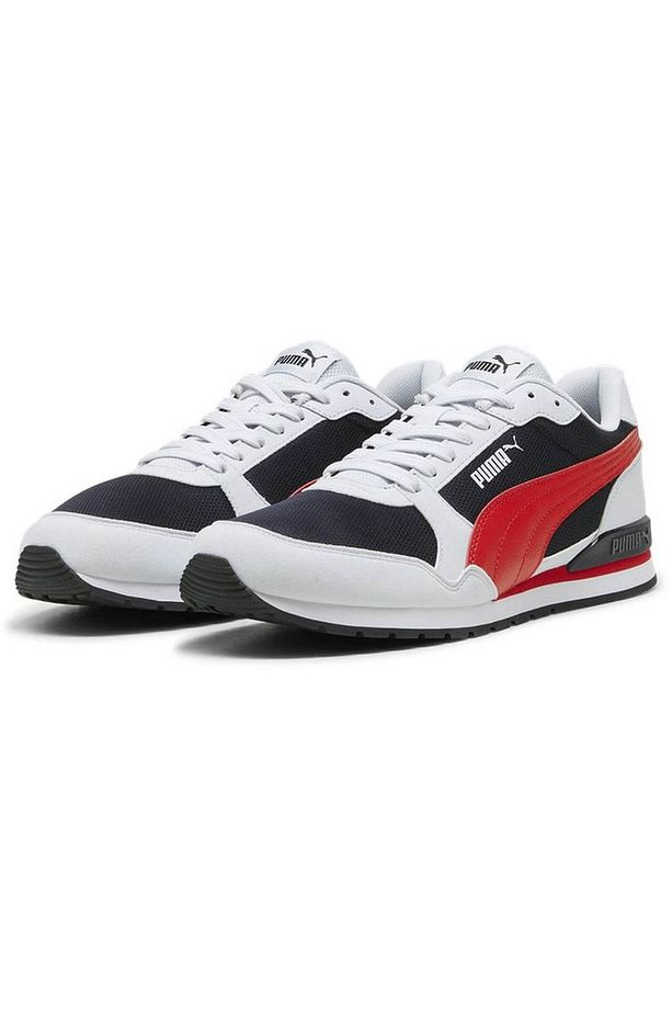 Erkek Sneaker Lacivert - Kırmızı 384640-21 St Runner V3 Mesh - 4