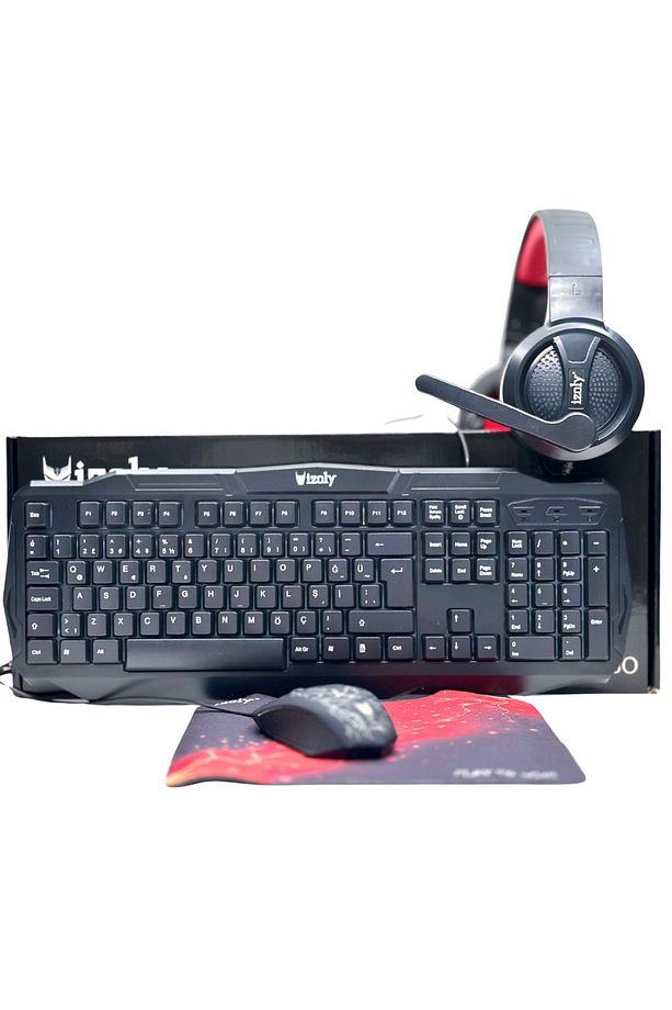 İzoly Spectre 4 in 1 Gaming Combo Klavye+Mouse+Kulaklık+Mousepad Seti - 3