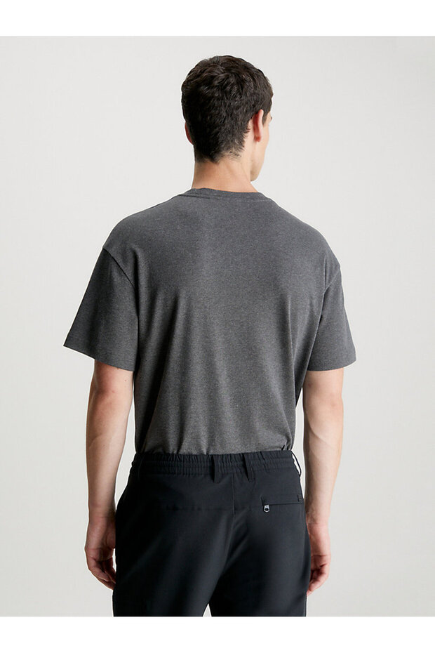 Erkek Raised Embroidered Logo T-Shirt - 4