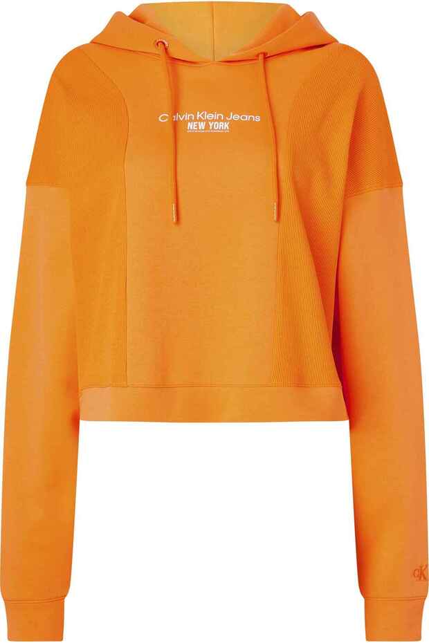 Rıb Insert Interlock Hoodıe - 3