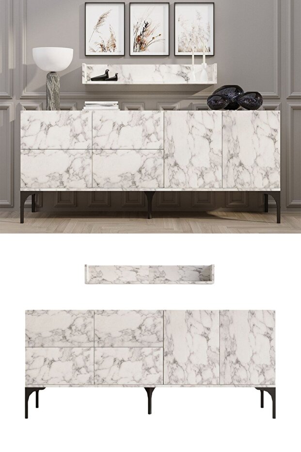 Stella Konsol Carrara Marbel - 1