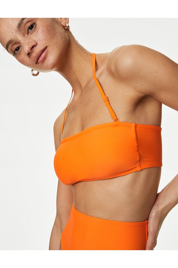 Regular Fit Bandeau Bikini Üstü - 1