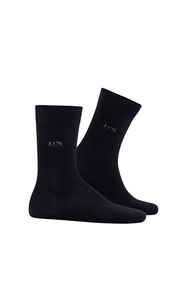 Erkek Pamuk Çorap Basic Lacivert - 1