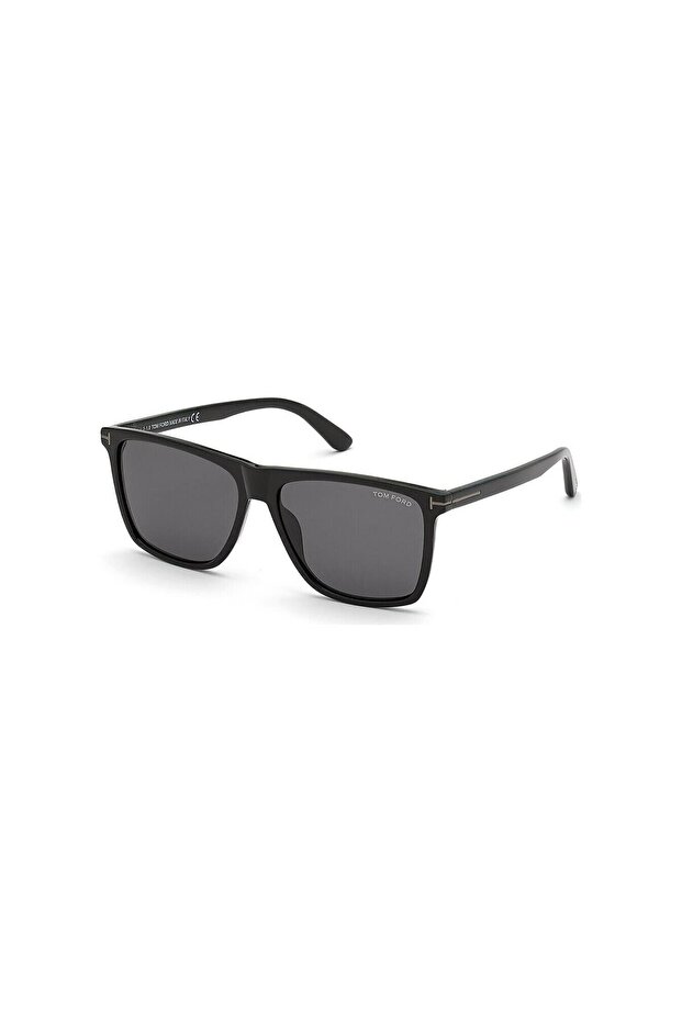 Ft 0832N 01A 57 Men's Rectangular Black Bone Sunglasses