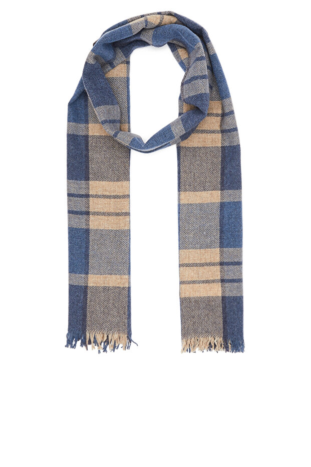 Mavi Erkek Atkı - 2