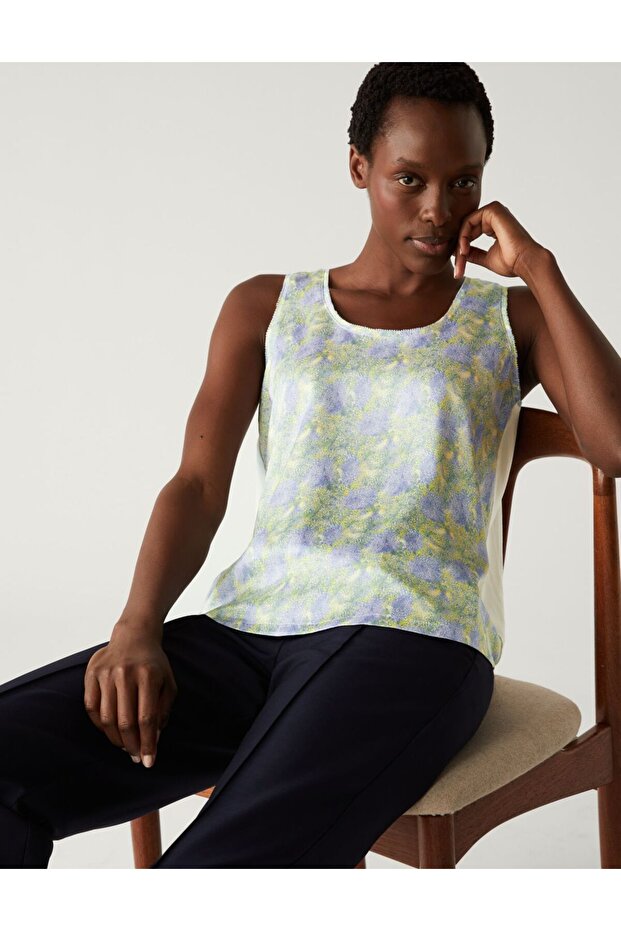 Regular Fit Desenli Bluz - 2