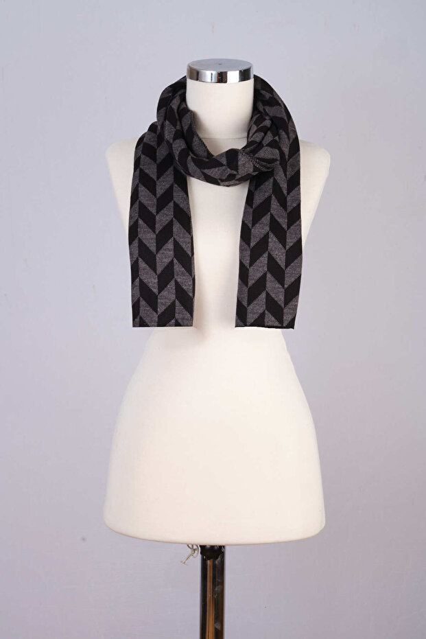 Patterned Knitwear Scarf - 3