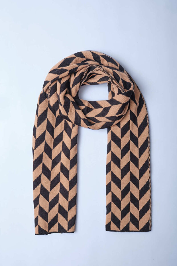 Patterned Knitwear Scarf - 4