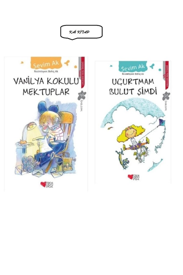 Can Çocuk - Vanilya Kokulu Mektuplar - Uçurtmam Bulut Şimdi - Çocuk Okuma Hikaye Kitapları