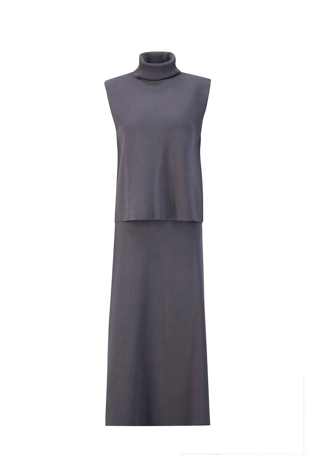 Sıfır Kol Kazak Etekli Takım 24kd4220 Antrasit - 6