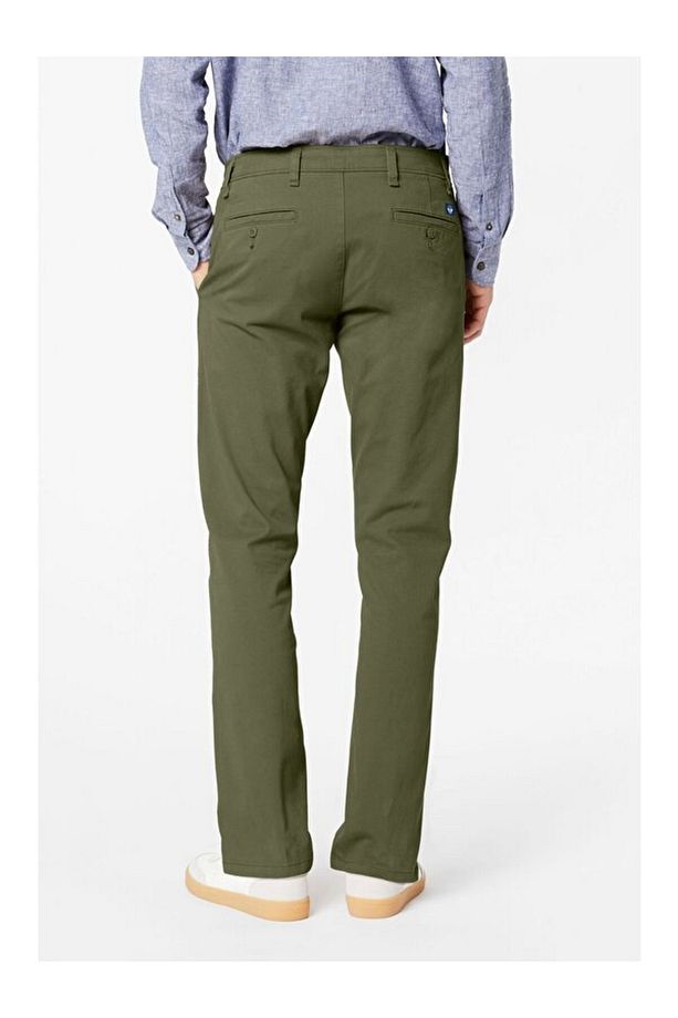 Smart 360 Flex Koyu Yeşil Ultimate Slim Fit Chino Pantolon - 5