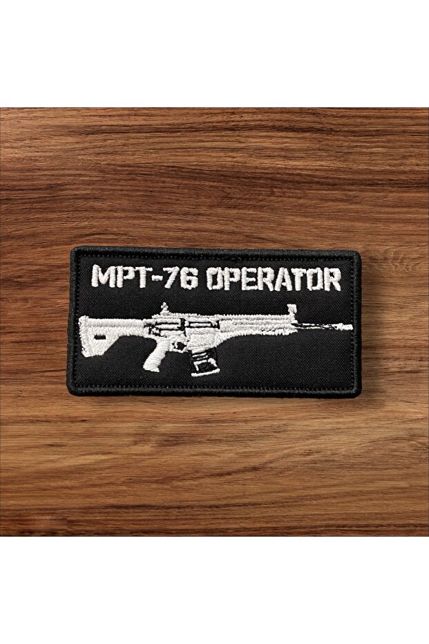 Siyah Renk Mpt-76 Operator Patch Arma 8 X 4 Cm - 1