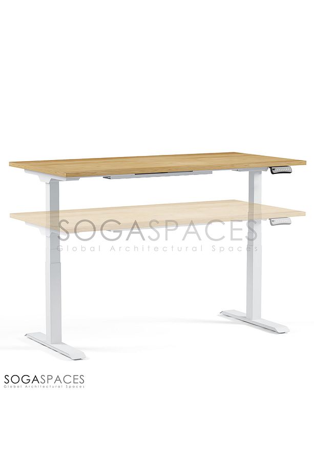 Regula Desk 3P - Elektrikli Yüksekliği Ayarlanabilir Çalışma Masası Siyah Ayak Antrasit Tabla 180x80 - 2
