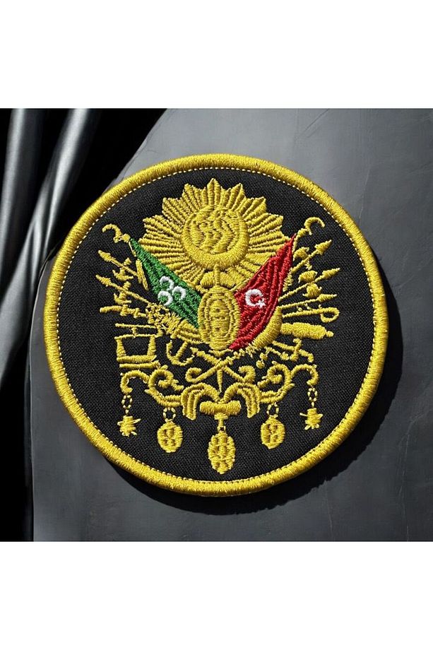 Osmanlı Devleti Arması Tuğrası Patch Peç Nakış 8 Cm - 1