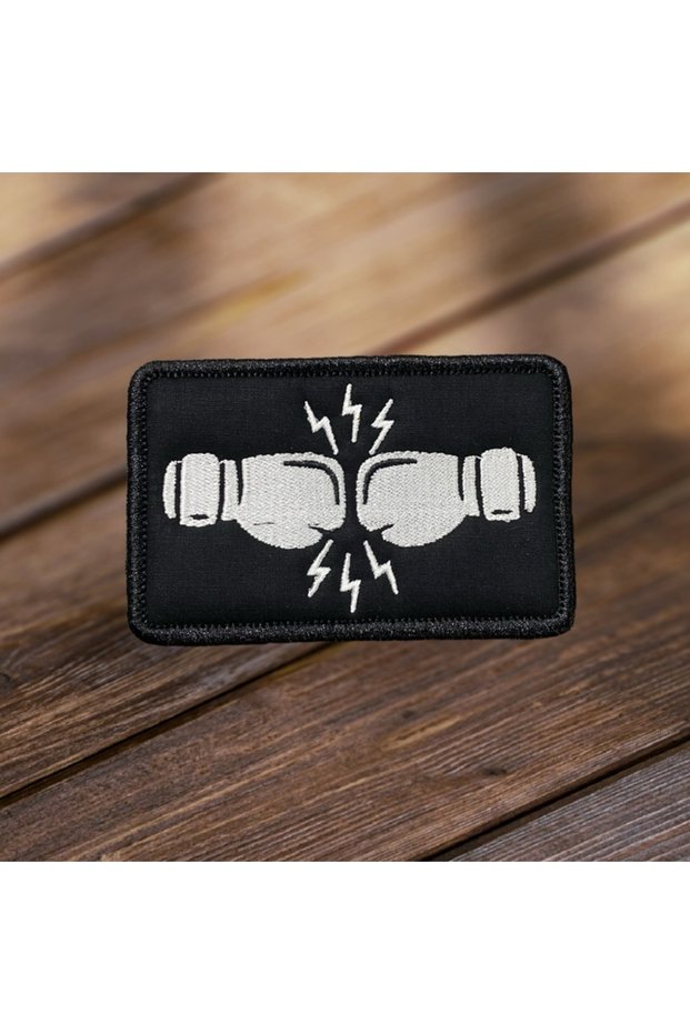 Boksör Eldiveni Patch Arma Nakış 10 X 6.5 Cm