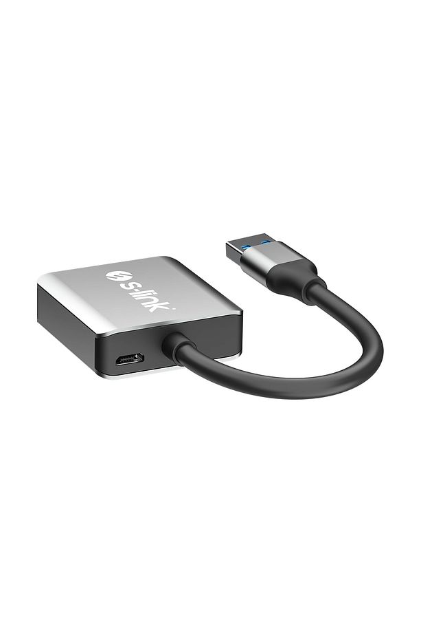 SL-CR21 Type C ve USB3.0 SD/Micro SD 110m/S Hızlı 2 in 1 Metal Kart Okuyucu - 1