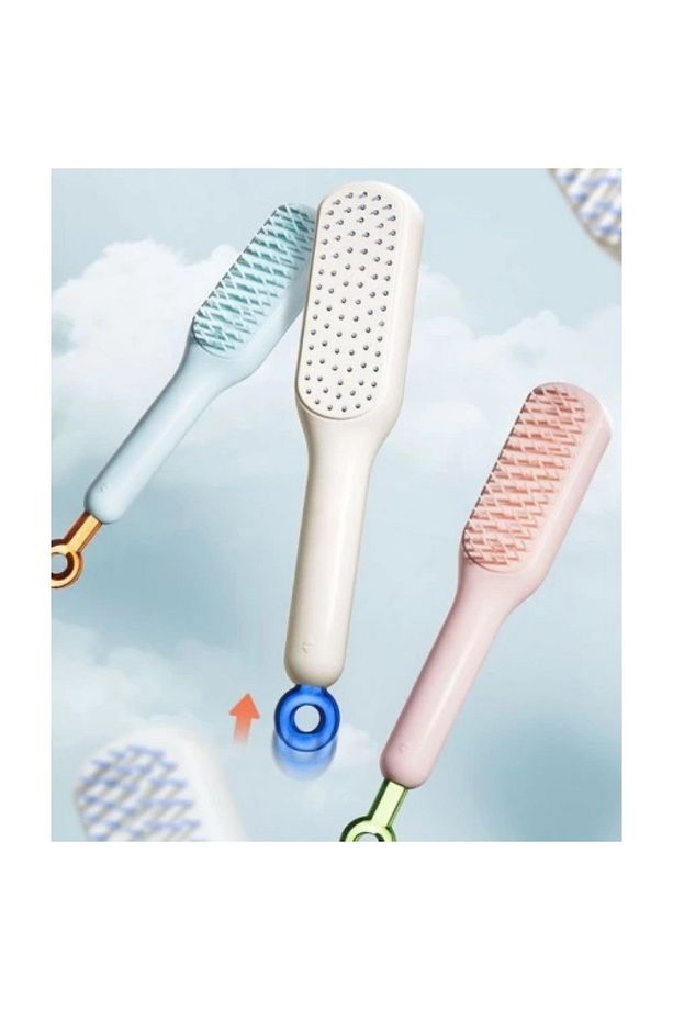 Gizli Fırçalı Kolay Temizlenen Saç Tarağı - 3