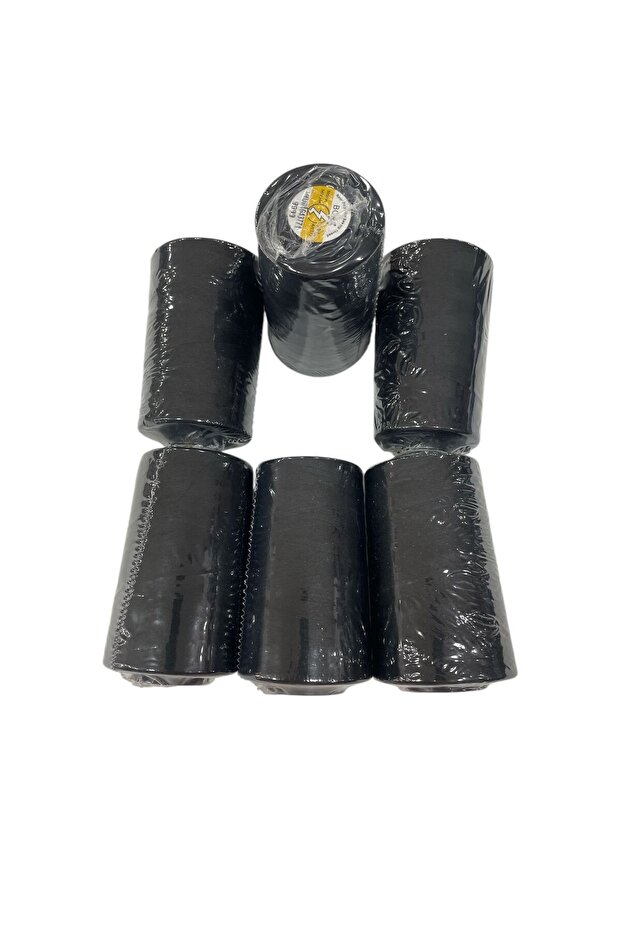 5000MT أسود بورا ماكرا تبختر الخيط - 6 قطع - 1