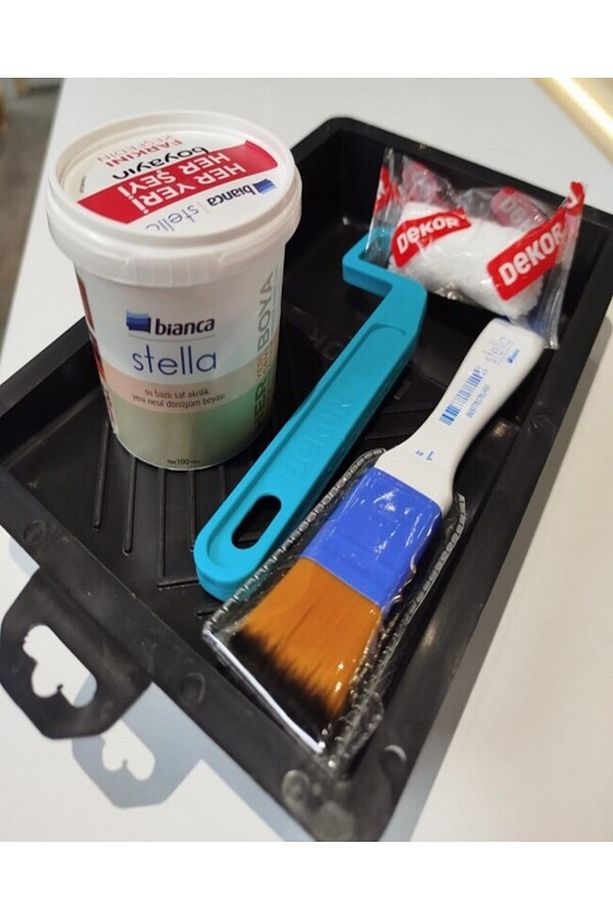 Stella Mini Dönüşüm Boyası 100 Ml Tava Rulo Fırça Set - 5