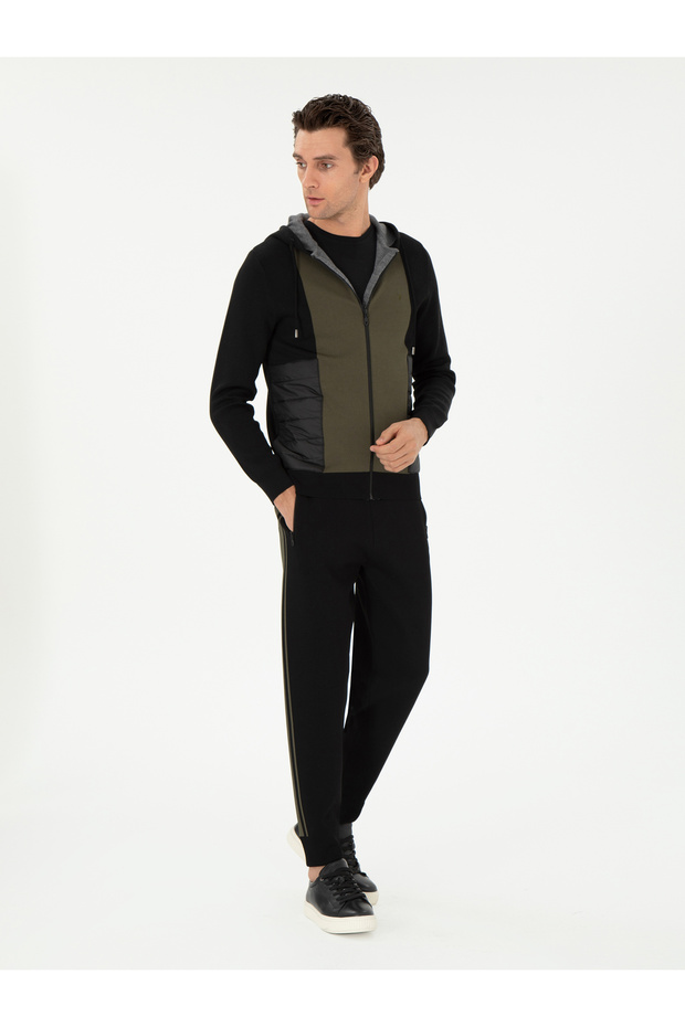 Black Jogging Fit Knitwear Trousers 50292492 -Vr046