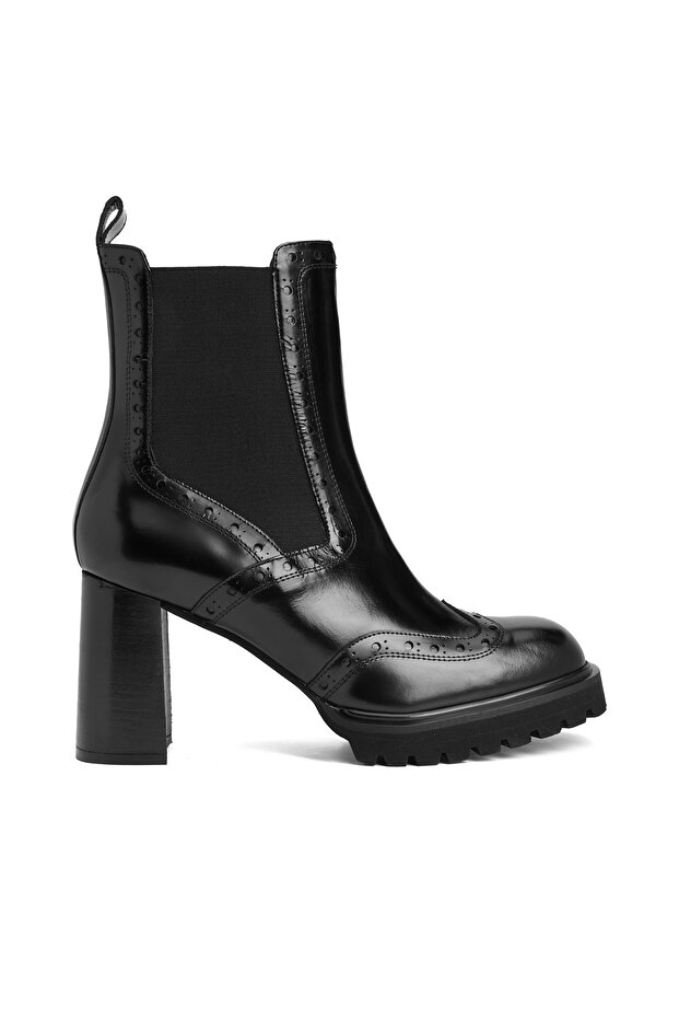 Siyah Kadın Deri Bot - 2