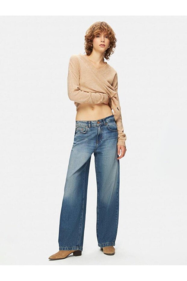 Larrie Gisela Wash Baggy Women's Denim Pants