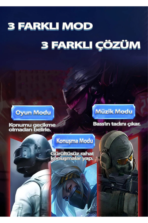 K98 Kablosuz Oyuncu Kulaklığı Işıklı Gaming Bluetooth Kulaklık 45Ms Gecikme Samsung/Iphone/Xiaomi - 9