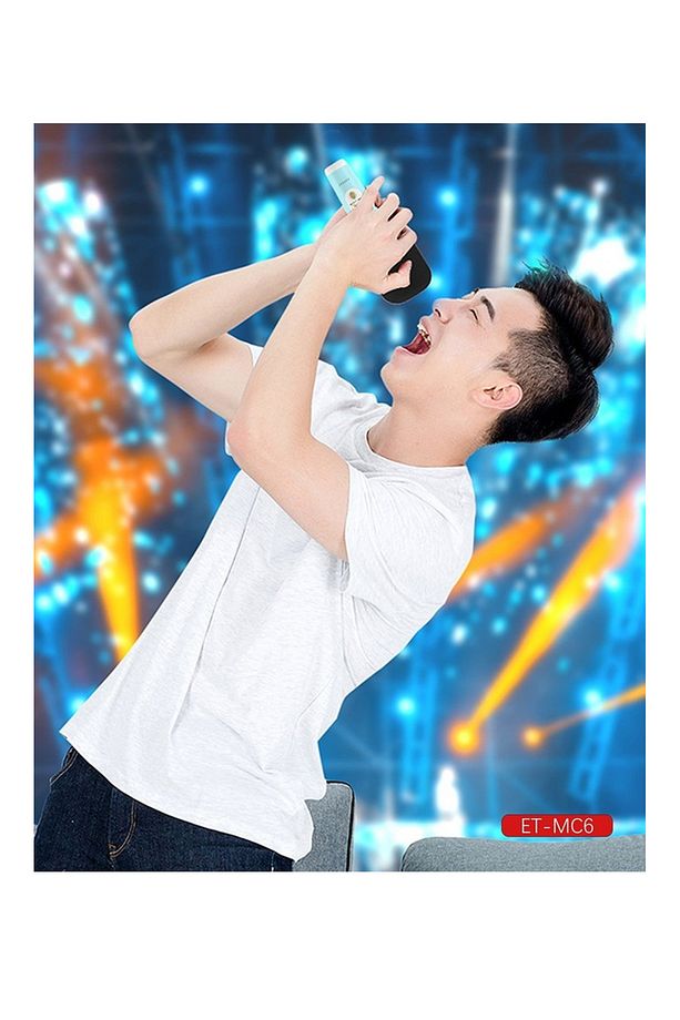 MC6 Led Işıklı Bluetooth  Karaoke Mikrofon - 4