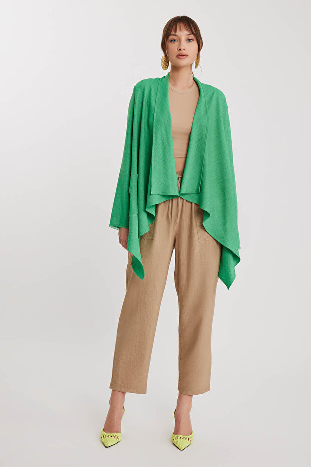 سترة جيب بياقة شال - 2