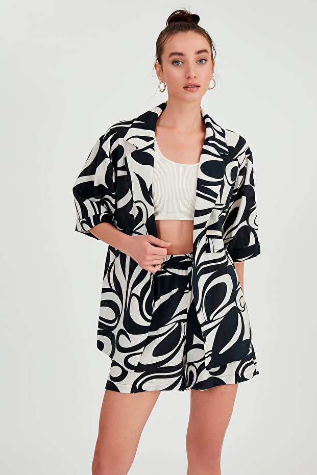 Desenli Salaş Ceket - 1