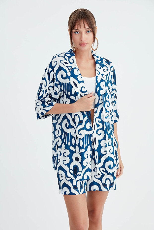 Etnik Desen Salaş Ceket - 2