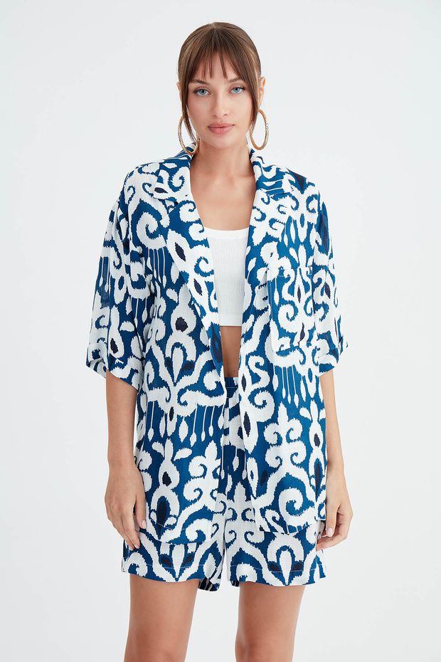 Etnik Desen Salaş Ceket - 1