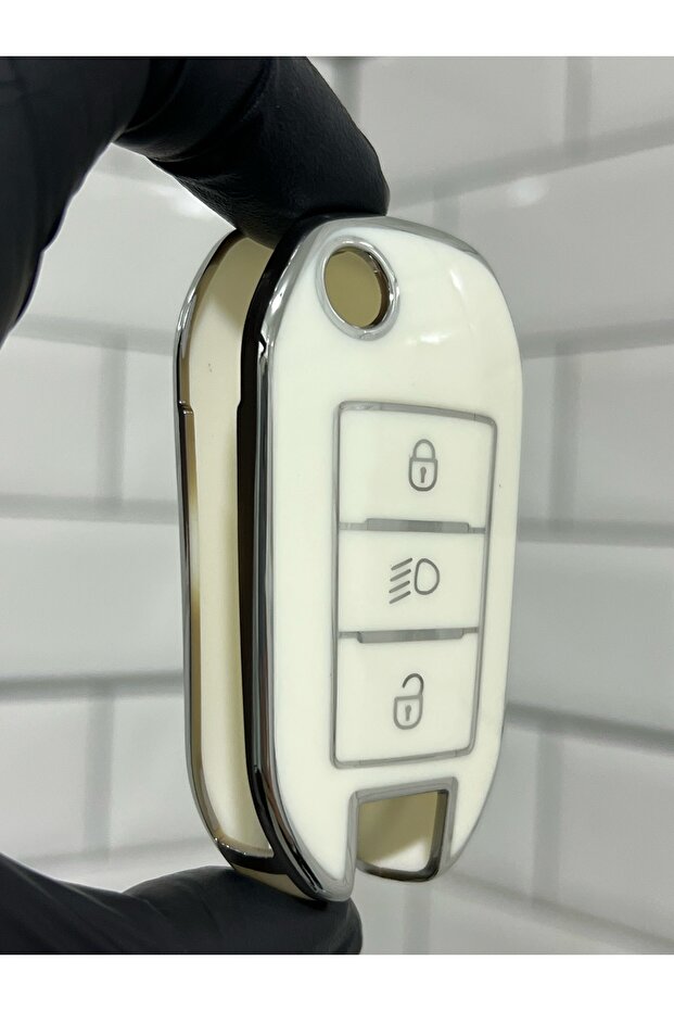 For Citroen Berlingo C-Elysee C3 C4 Cactus Jumpy Headlight Indicator Switch Case Cover White Silver