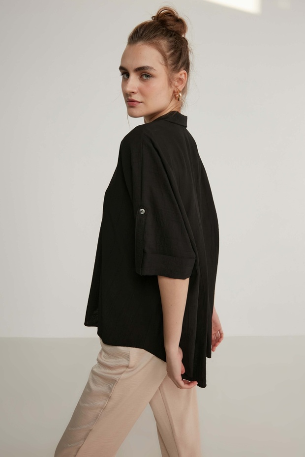 Krinkıl Kısa Kol Gömlek - 3