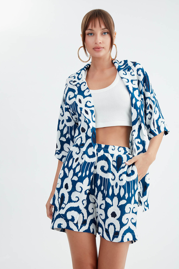 Etnik Desen Salaş Ceket - 4