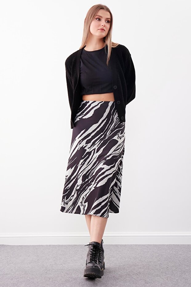 تنورة طويلة منقوشة - 3