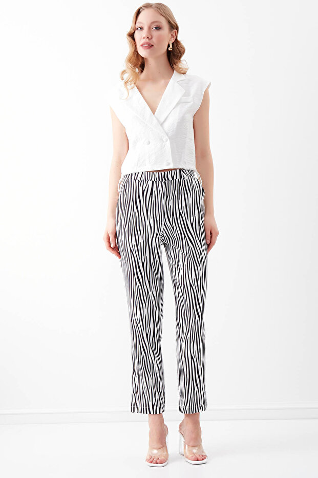 Zebra Pattern Trousers - 3