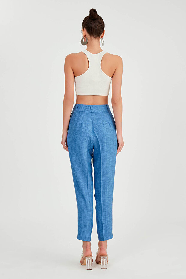 بنطال بخصر عالٍ بزرين - 4