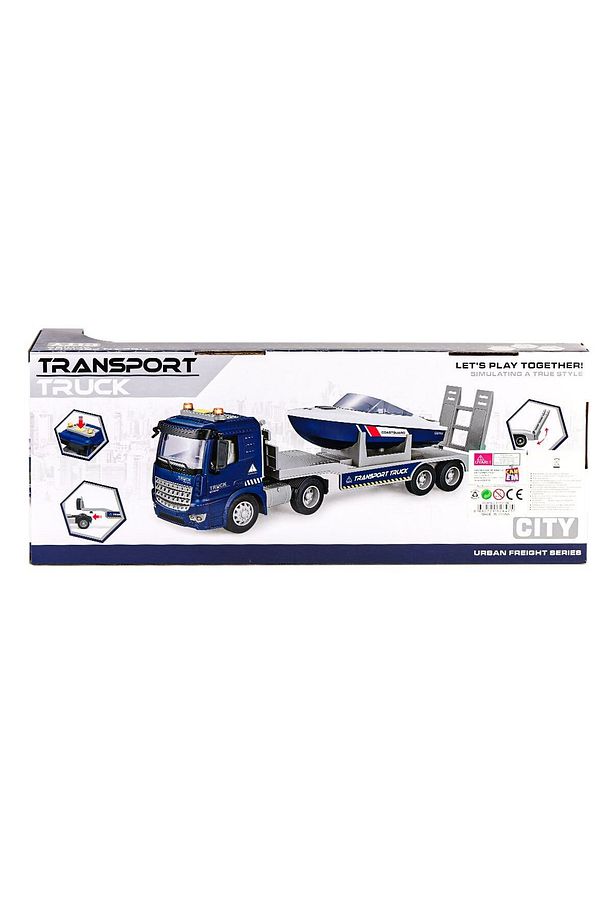 PY8815B Sesli ve Işıklı Bot Taşıyan Tır -FABBATOYS - 2