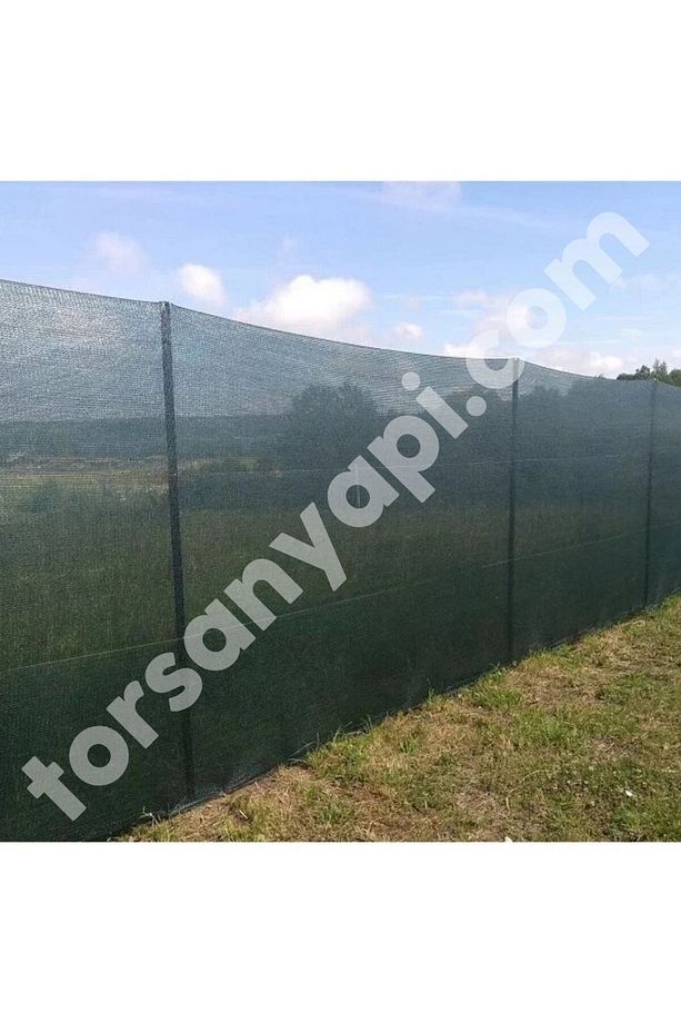 Gölge Tülü – 40lık Gölgelik File – Çit Filesi – Yeşil Renk - Düz - 2 Metre X 1 Metre - 3