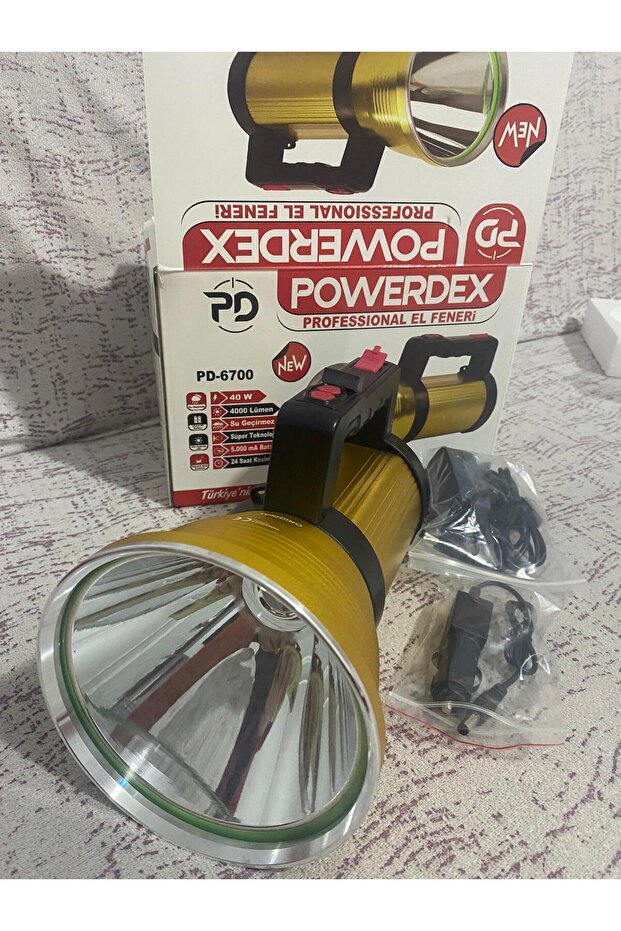 Pd-6700 4000 Lümen 40w  Profesyonel Projektör Ve El Feneri - 1