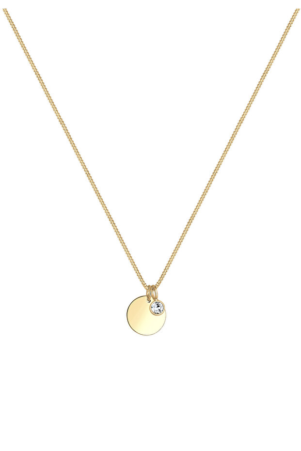 Náhrdelník s krystaly pro narození v dubnu, stříbro 925, pozlacené - 2