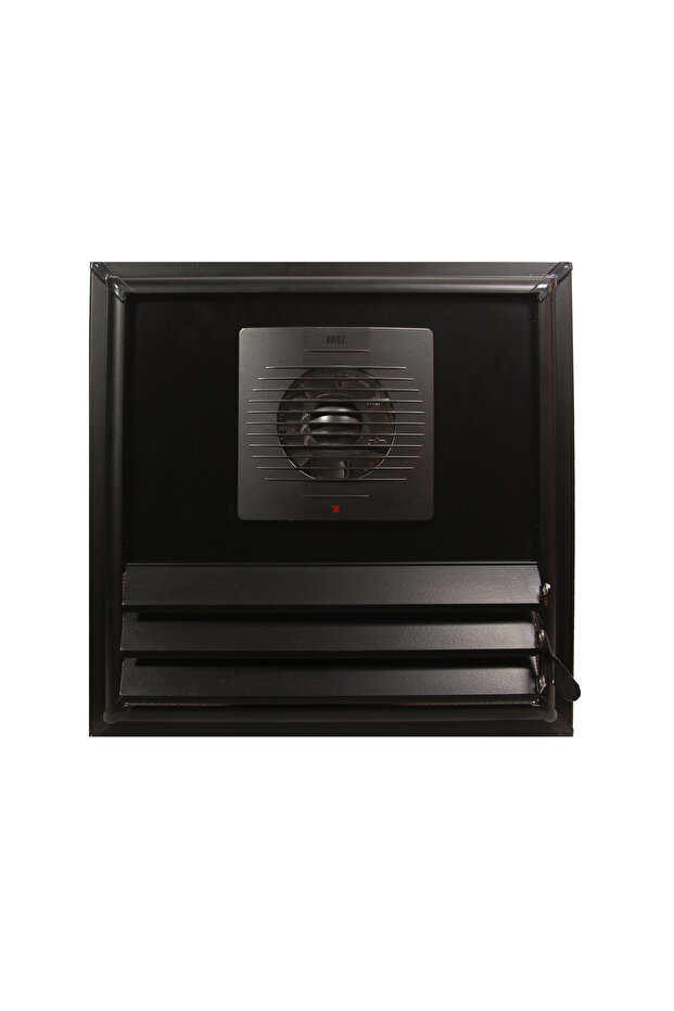 Matte Black Aluminum Surface Bonding Grille with 60X60 Aspirators (Ventilation - Fan)