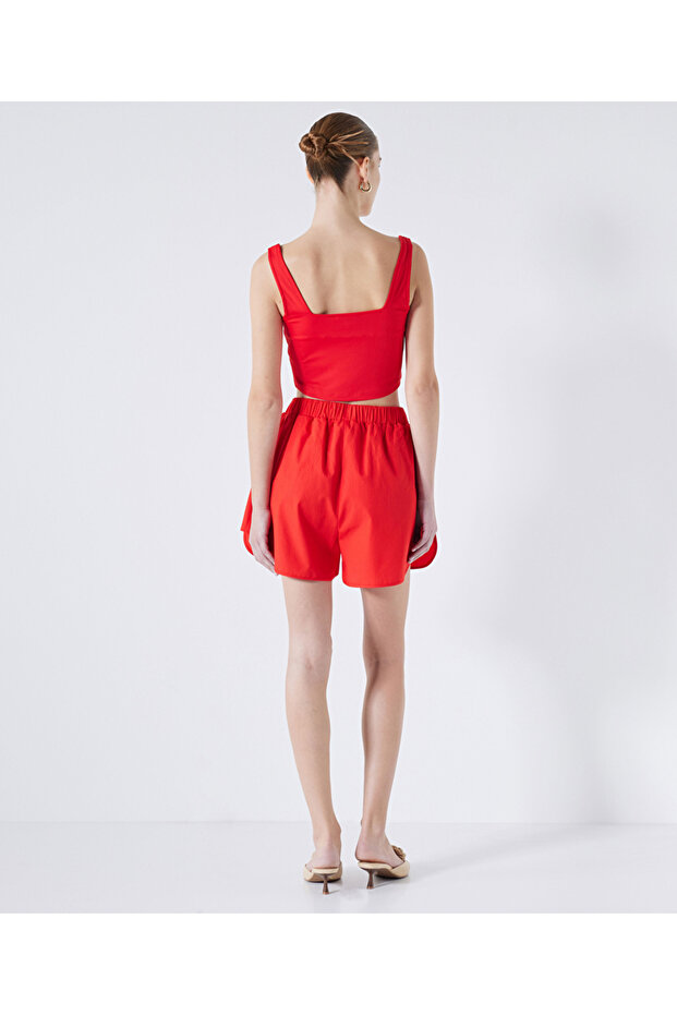 Kare yaka basic tişört - 5